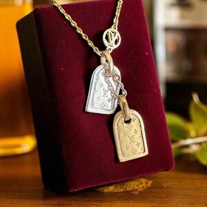 Authentic Louis Vuitton Gold and Silver Necklace